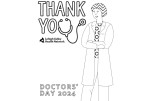 Doctors’ Day Coloring page 3 for kids 2024